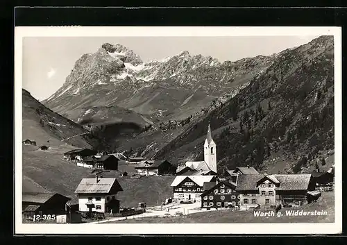 AK Warth, Ortschaft gegen Widderstein
