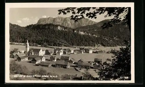 AK Bezau, Dorf mit Berglandschaft