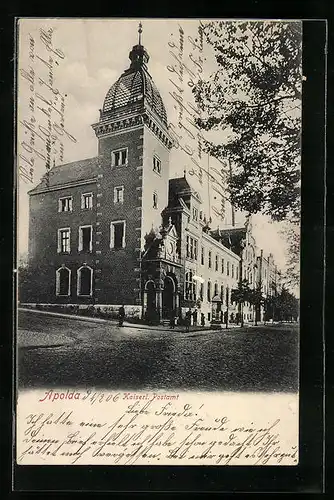 AK Apolda, Kaiserliches Postamt