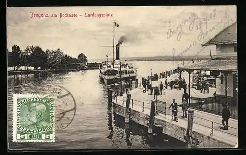AK Bregenz, Partie am Landungsplatz