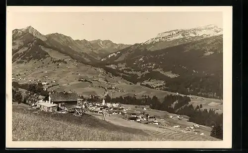AK Riezlern, Ortsansicht mit Hoch Ifen