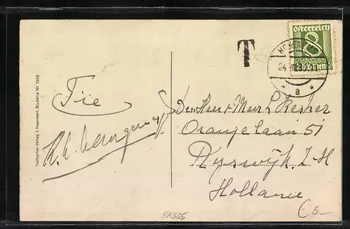 AK Bludenz, Ortsansicht mit Schesaplana