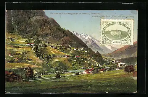 AK Dalaas, Ortsansicht mit Fernblick