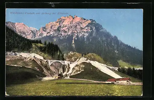 AK Klösterle, Wäldlitobel-Viadukt am Arlberg