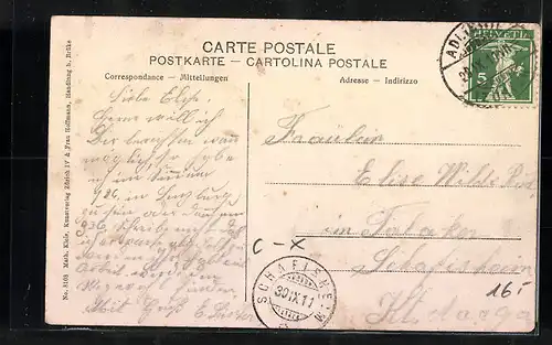 AK Adlisweil, Ortsansichten mit Kirche und Rehen