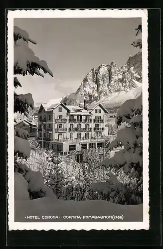AK Cortina-Pomagagnon, Hotel Corona im Winter