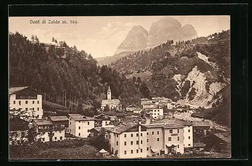 AK Dont di Zoldo, Teilansicht mit Kirche