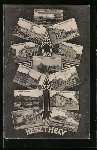 AK Keszthely, Kossuth-Lajos utca, Balaton szálloda