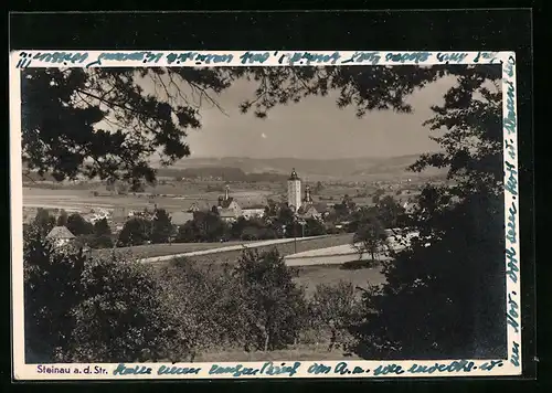 AK Steinau a. d. Str., Ortsansicht aus der Vogelschau