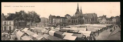 Klapp-AK Roubaix, La Grand` Place, un jour de marché