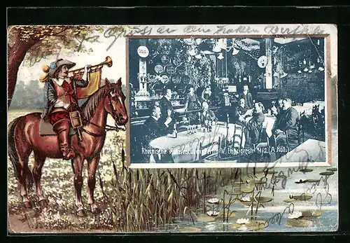 AK Berlin, Rheinische Winzerstuben in der Leipzigerstrasse 31 /2