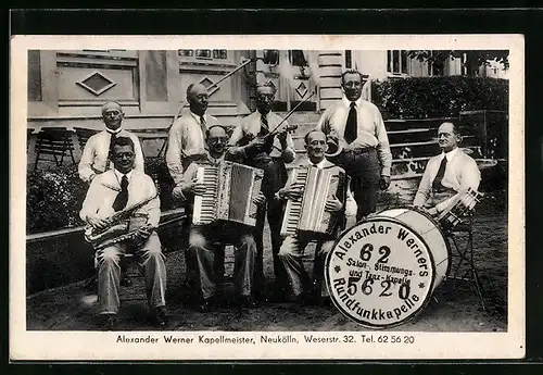 AK Berlin-Neukölln, Alexander Werner Kapellmeister in der Weserstrasse 32