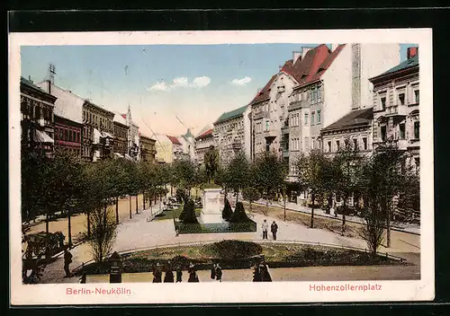 AK Berlin-Neukölln, Hohenzollernplatz aus der Vogelschau