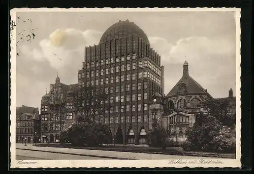 AK Hannover, Hochhaus mit Planetarium