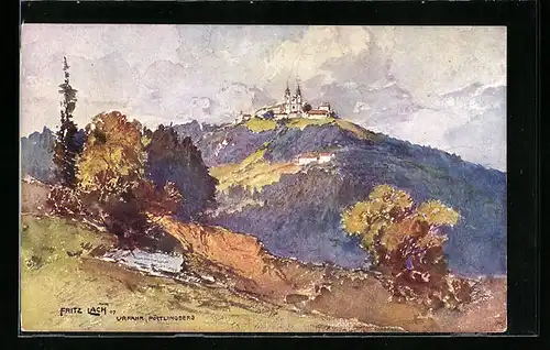 Künstler-AK Fritz Lach: Urfahr, Pöstlingberg