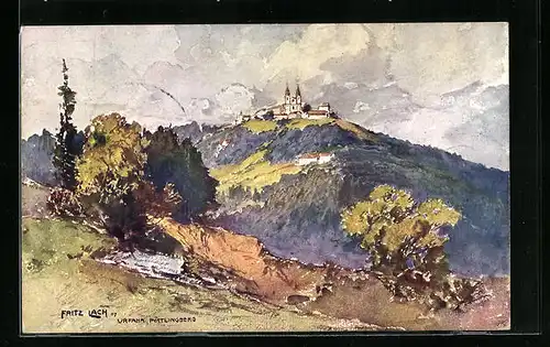 Künstler-AK Fritz Lach: Urfahr, Pöstlingberg