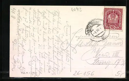 Künstler-AK Fritz Lach: Urfahr, Pöstlingberg