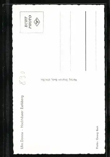 AK Ulm /Donau, Hochhäuser Eselsberg