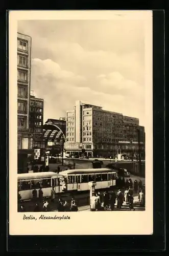 AK Berlin, Blick auf den Alexanderplatz