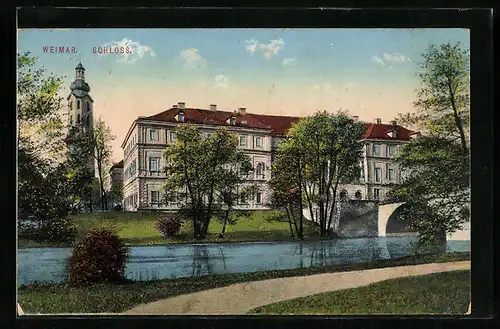 AK Weimar, Flusspartie am Schloss