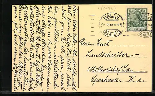 AK Halle a. S., Moritzburg mit Anlagen