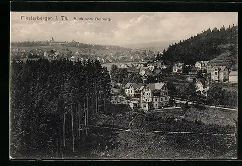 AK Finsterbergen i. Th., Blick vom Oelberg