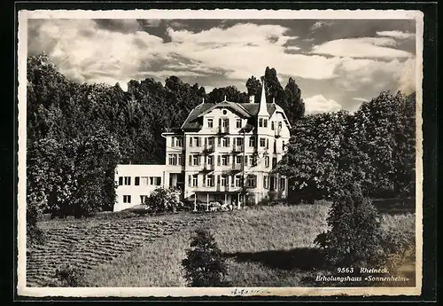AK Rheineck, Erholungshaus Sonnenheim, Gartenansicht