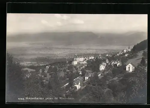 AK Walzenhausen, Stadt gegen die Rheinebene