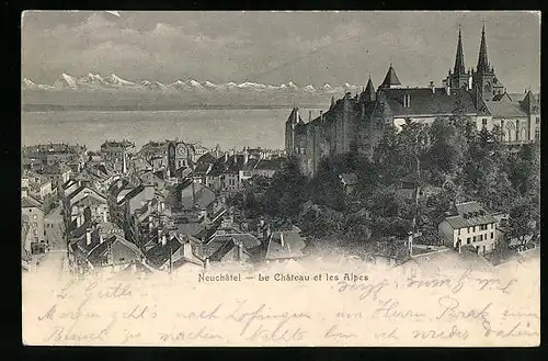 AK Neuchatel, Le Chateau et les Apes