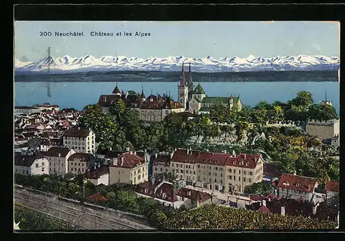 AK Neuchatel, Chateau et les Apes