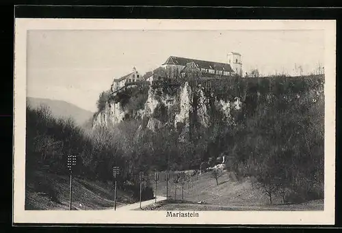 AK Mariastein, Blick auf das Kloster von der Strasse aus