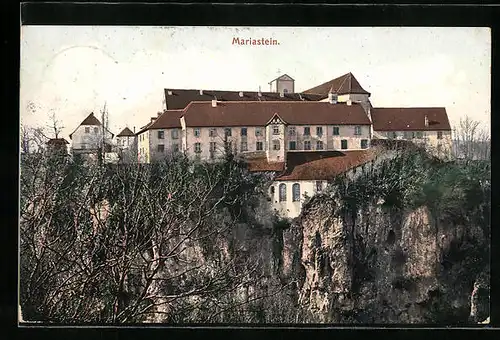 AK Mariastein, Felsenwand mit Kloster Mariastein