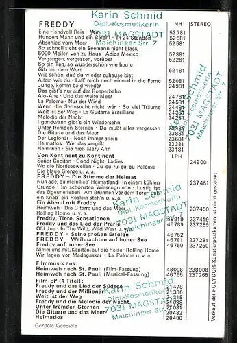 AK Musiker Freddy Quinn in einer Lederjacke am Hafen