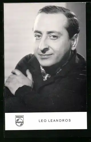 AK Musiker Leo Leandros in schwarzweiss fotografiert