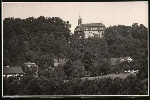 Fotografie Brück & Sohn Meissen, Ansicht Lichtenwalde, Blick auf das Schloss Lichtenwalde