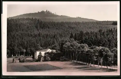 Fotografie Brück & Sohn Meissen, Ansicht Eibenstock, Blick auf das Gasthaus Waldschänke