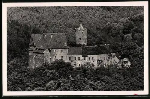 Fotografie Brück & Sohn Meissen, Ansicht Scharfenstein, Blick auf das Schloss