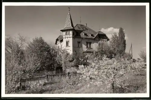 Fotografie Brück & Sohn Meissen, Ansicht Weinböhla, Blick zum Gasthaus Laubenhöhe