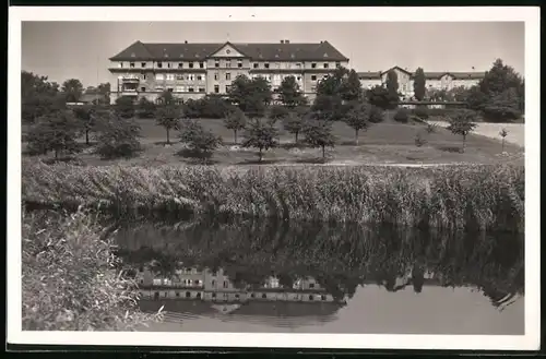 Fotografie Brück & Sohn Meissen, Ansicht Technitz, Blick auf das Krankenhaus