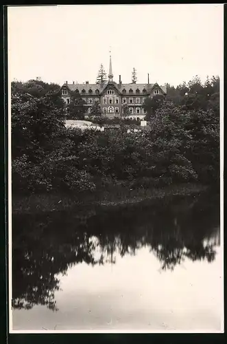 Fotografie Brück & Sohn Meissen, Ansicht Grünhain i. Erzg., Blick auf das Genesungsheim