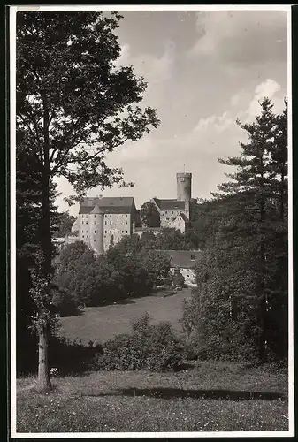 Fotografie Brück & Sohn Meissen, Ansicht Gnandstein, Blick auf die Burg Gnandstein