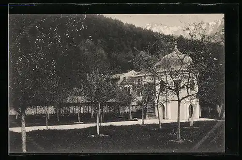 AK Bad Reichenhall, Englisches Institut St. Zeno, Zöglingsgarten