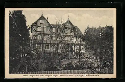 AK Wernigerode-Hasserode, Genesungsheim der Magdeburger Krankenkasse