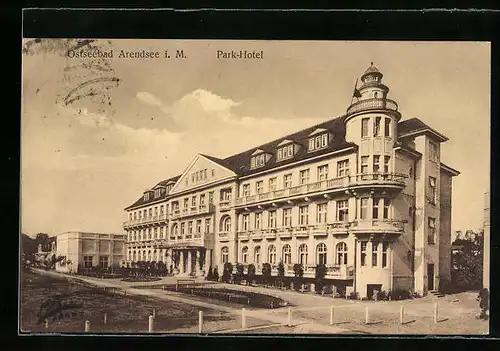 AK Arendsee i. M., Blick zum Park-Hotel