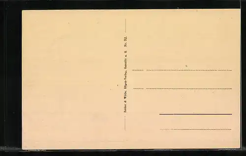 AK Bergen a. Rügen, Totalansicht mit Kirche