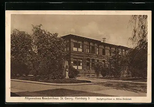 AK Hamburg-St.Georg, Allgemeines Krankenhaus St. Georg, Kostgängerhaus und Bülaudenkmal