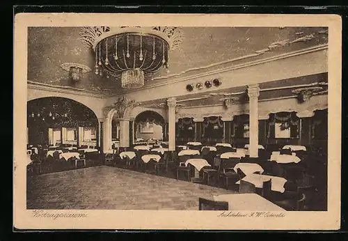 AK Bremen, Hotel Astoria von Emil Fritz, Innenansicht des Vortragsraum