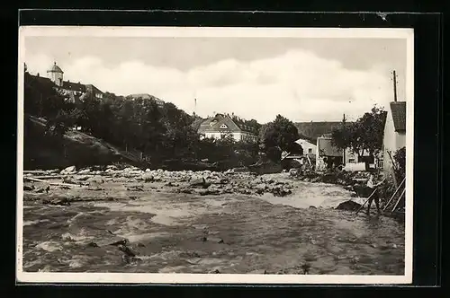 AK Gottleuba, Folgen nach der Hochwasserkatastrophe am 8. Juli 1927
