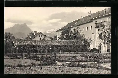 AK Bad Reichenhall, Englisches Institut St. Zeno, Konventgarten