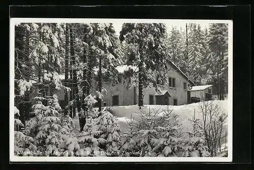 AK Zinnwald i. Sa., Jägerhütte 1 (Jäger-) Bat. I. R. 10
